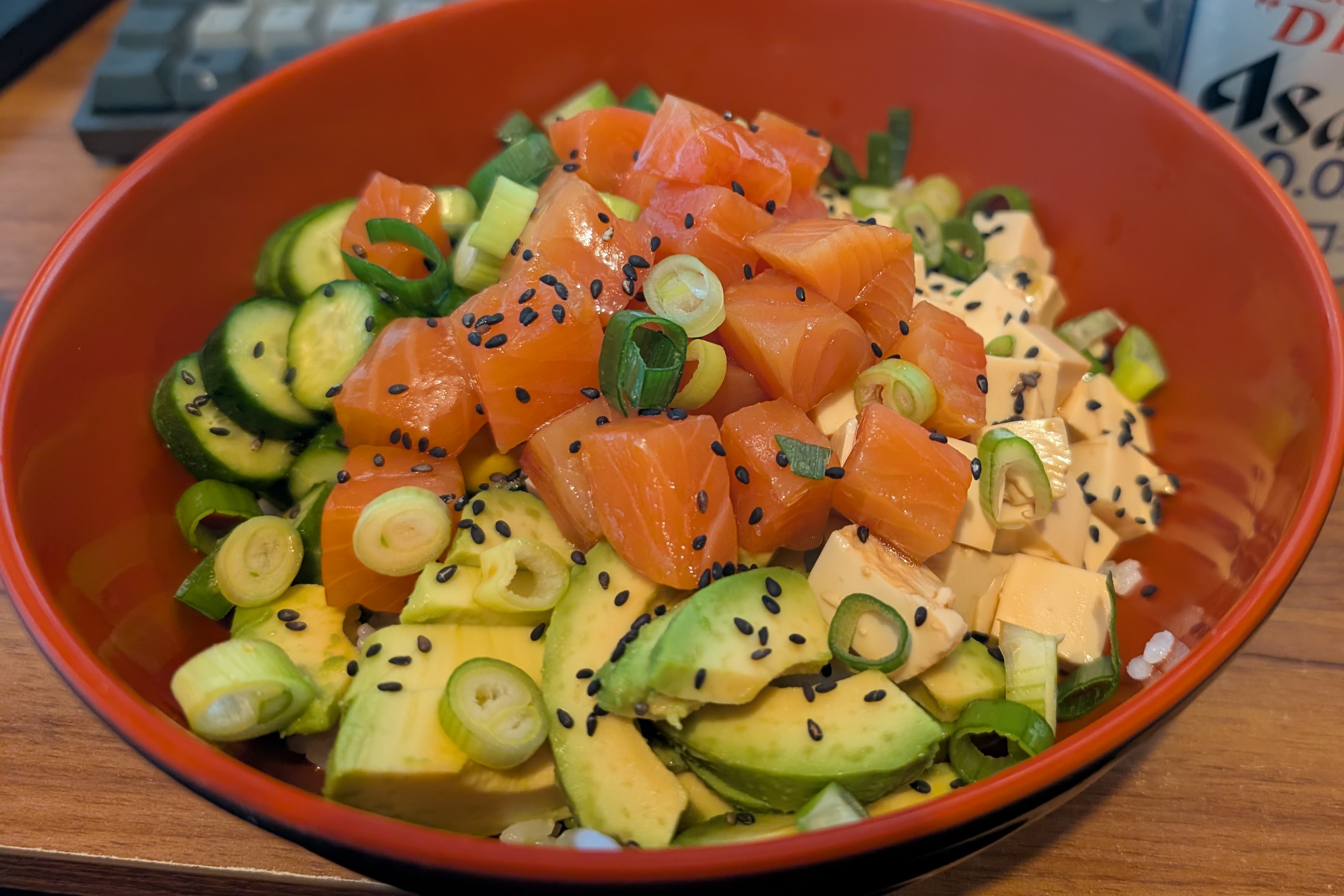 Salmon & Avocado Poke Bowl