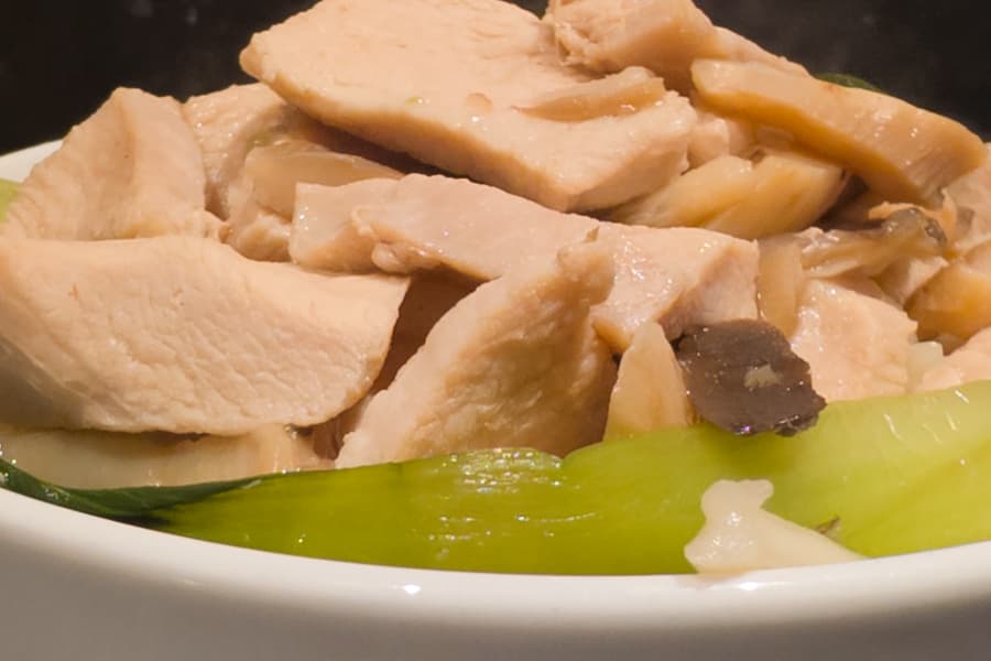 Chicken & Bok Choi Broth Udon — serving suggestion