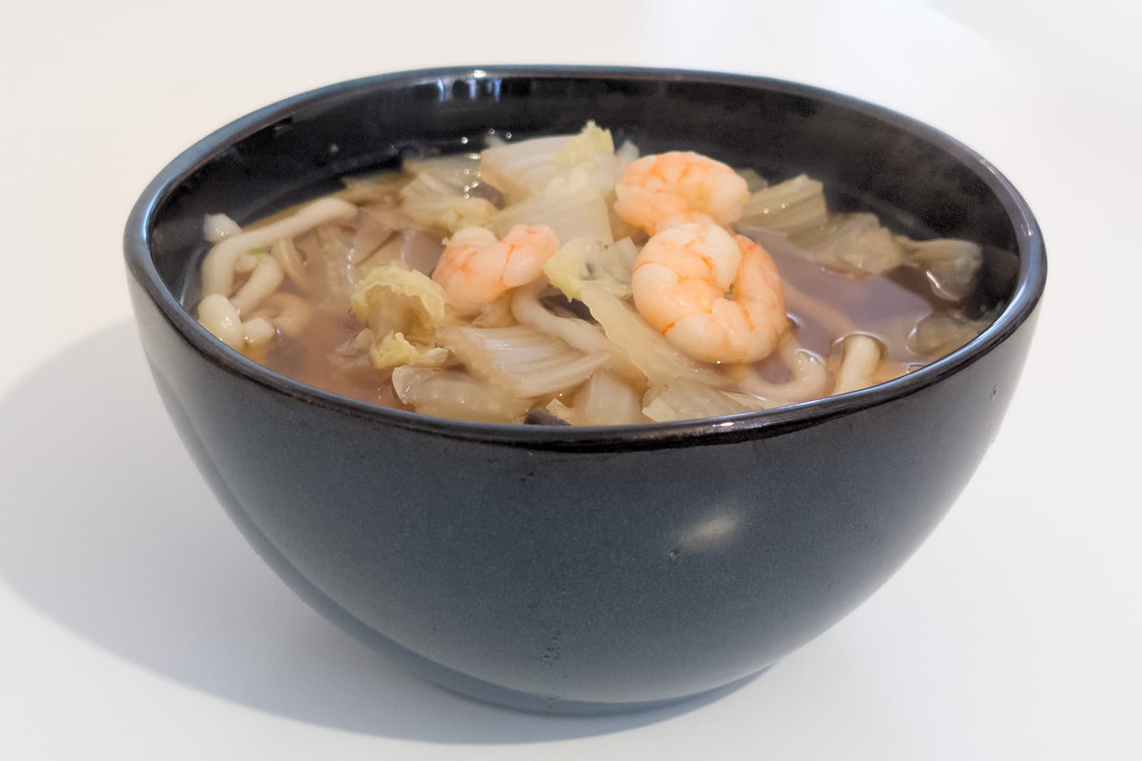 Prawn, Mushroom & Napa Udon