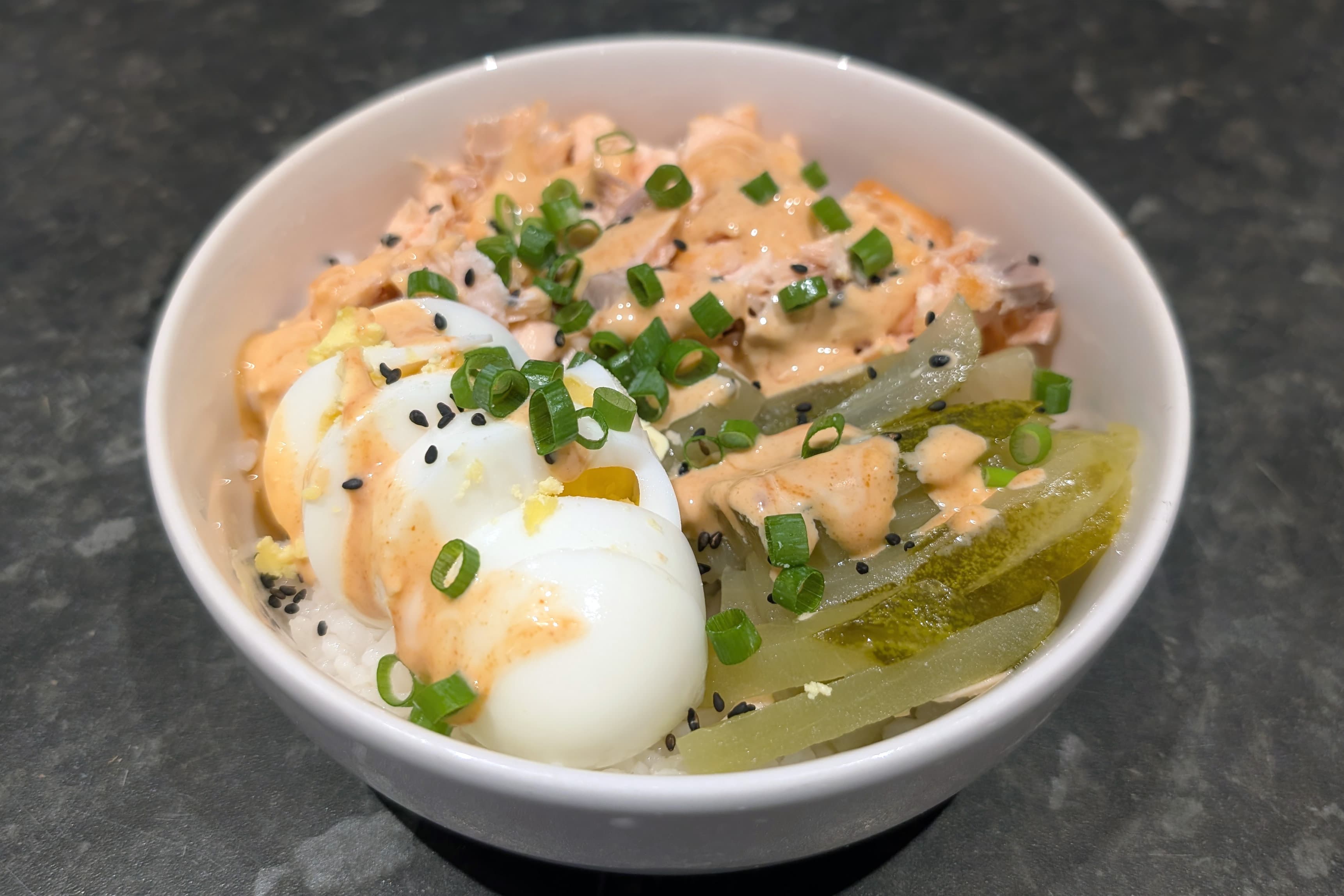 Spicy Salmon Poke Bowl